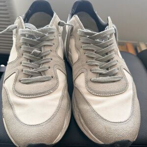 Golden Goose Gray and White Men's Sneakers